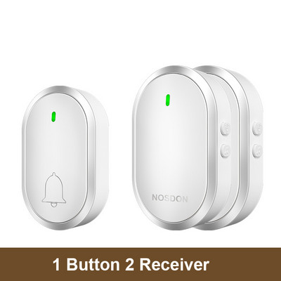 Bezvadu ūdensnecaurlaidīgs durvju zvans 300 m diapazonā ASV ES UK AU kontaktdakša mājas inteliģentais durvju zvana zvans