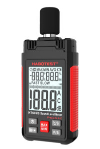 HABOTEST HT602A/HT602B digitális hangszint mérő páratartalom hőmérséklet mérő professzionális hangsugárzó zajmérő