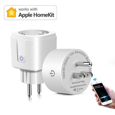 Apple Homekit Comutator Siri Voice pentru a controla dispozitivul de acasă Lampă Smart Wifi Priză Priză inteligentă fără fir 90-265V EU