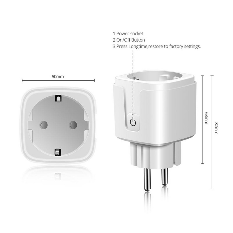 Apple Homekit Switch Siri Voice To Control Home Device Lamp Smart Wifi Socket Plug Intelligent Wireless Outlet 90-265V EU