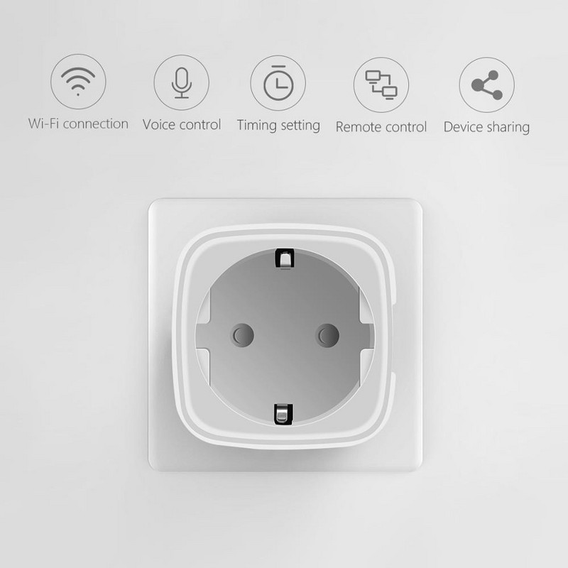 Apple Homekit Switch Siri Voice To Control Home Device Lamp Smart Wifi Socket Plug Intelligent Wireless Outlet 90-265V EU