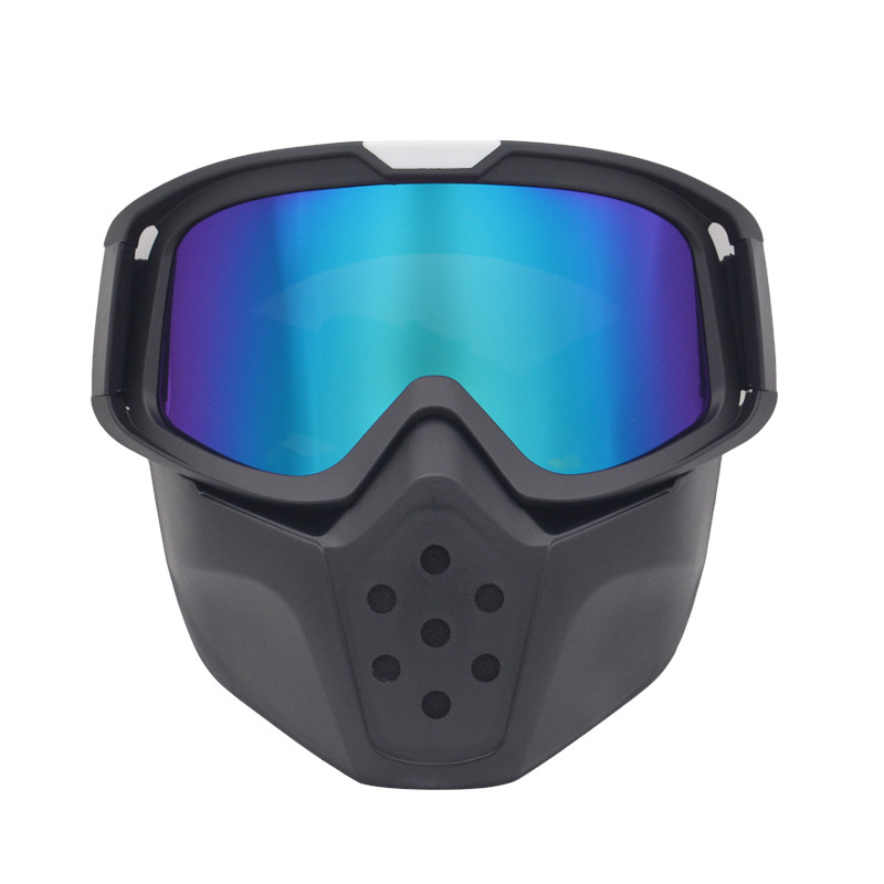 Védőmaszk Retro Wind teljes arcmaszk terepmunkához Sisak Védőszemüveg Porálló Homokálló Biztonsági Motoros sisak