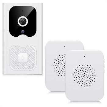 Video Doorbell Smart WiFi WiFi Security Κουδούνι πόρτας Οπτική εγγραφή Οθόνη σπιτιού Night Vision Θυροτηλέφωνο Θυροτηλέφωνο USB