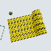 1 rull 48mm*25m Opp Hoiatuslint Oht Ettevaatust Barjäär Tuleta meelde tööohutust Kleeplindid DIY kleebis kaubanduskeskuse koolile