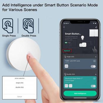 Tuya ZigBee Button Scene Switch Έξυπνη σύνδεση Έξυπνος διακόπτης Αυτοματισμός με τροφοδοσία μπαταρίας Εργασία με συσκευές Smart Life Zigbee
