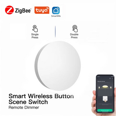 Tuya ZigBee nupuga stseenilüliti intelligentne ühendamine nutikas lüliti akutoitel automaatika Töö Smart Life Zigbee seadmetega