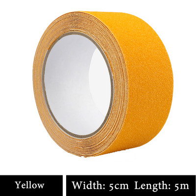 Új 1db 5cm*5m csúszásgátló figyelmeztető szalag gyári raktárhoz otthoni fürdőszoba lépcsőhöz gördeszka csúszásgátló munkahelyi biztonsági szalagok