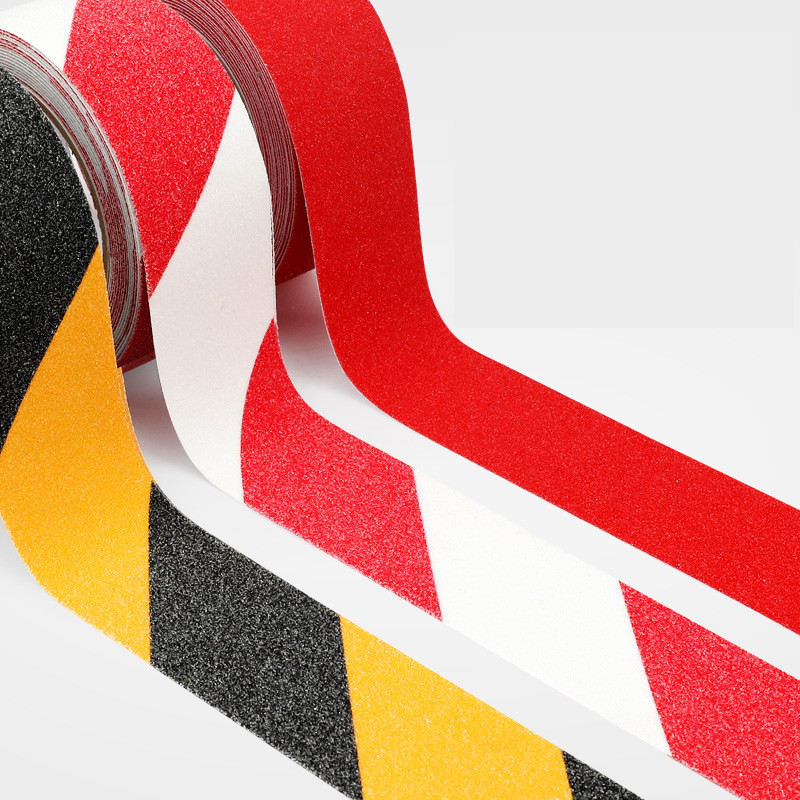 Új 1db 5cm*5m csúszásgátló figyelmeztető szalag gyári raktárhoz otthoni fürdőszoba lépcsőhöz gördeszka csúszásgátló munkahelyi biztonsági szalagok