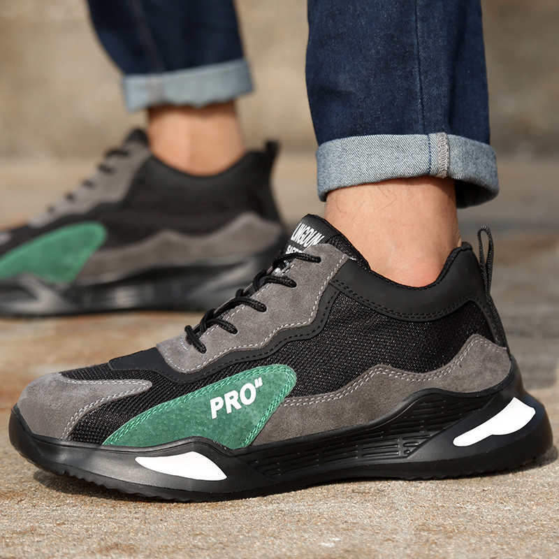 Töötossud Meeste hävimatust terasest varbaga tööjalatsid Turvasaapad Meeste jalanõud Torkevastased tööjalatsid meestele