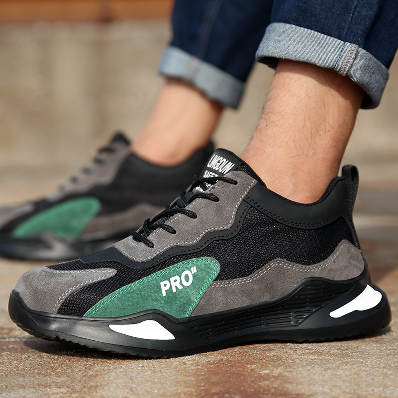 Töötossud Meeste hävimatust terasest varbaga tööjalatsid Turvasaapad Meeste jalanõud Torkevastased tööjalatsid meestele