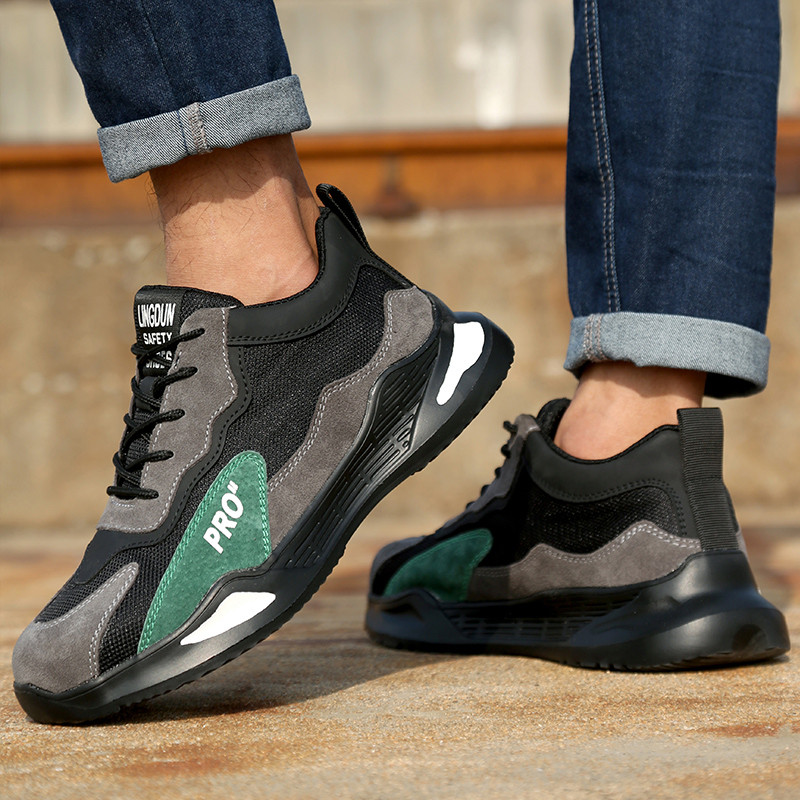 Töötossud Meeste hävimatust terasest varbaga tööjalatsid Turvasaapad Meeste jalanõud Torkevastased tööjalatsid meestele