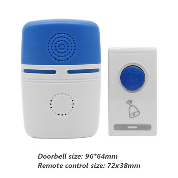 Ασύρματο δαχτυλίδι πόρτας με τηλεχειριστήριο Smart Doorbell Home Hotel Ασύρματο δαχτυλίδι πόρτας για Home Office Ασφάλεια ξενοδοχείου