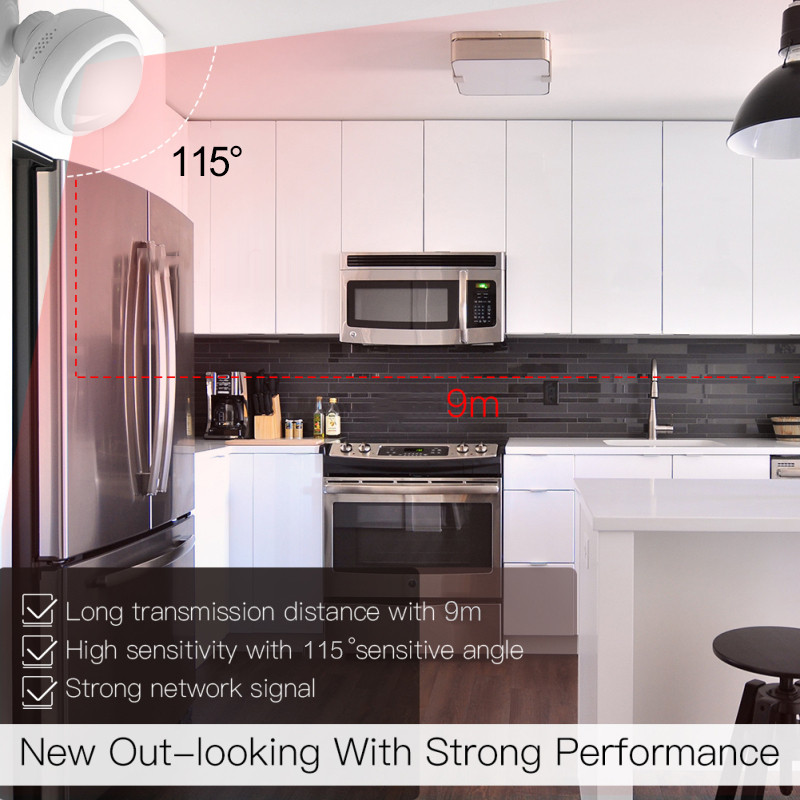 Aubess Tuya Wifi PIR mozgásérzékelő Smart Linkage infravörös érzékelő otthoni hosszú távú tápegység riasztórendszer támogatása Smart Life