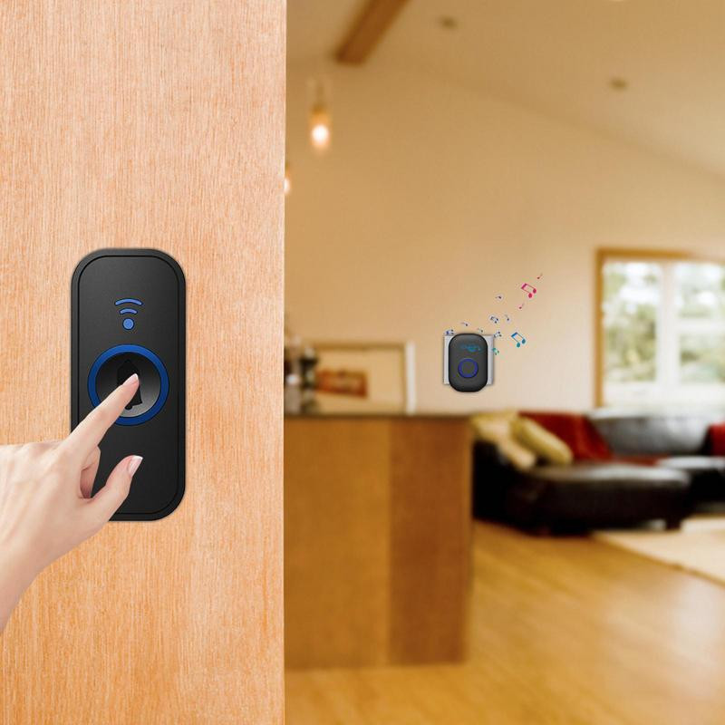Bežično zvono na vratima Novi dom Dobrodošli Vodootporni komplet zvona na vratima Pozivatelj na vratima 58 vrsta melodija Upravljanje pametnim zvonom na vratima