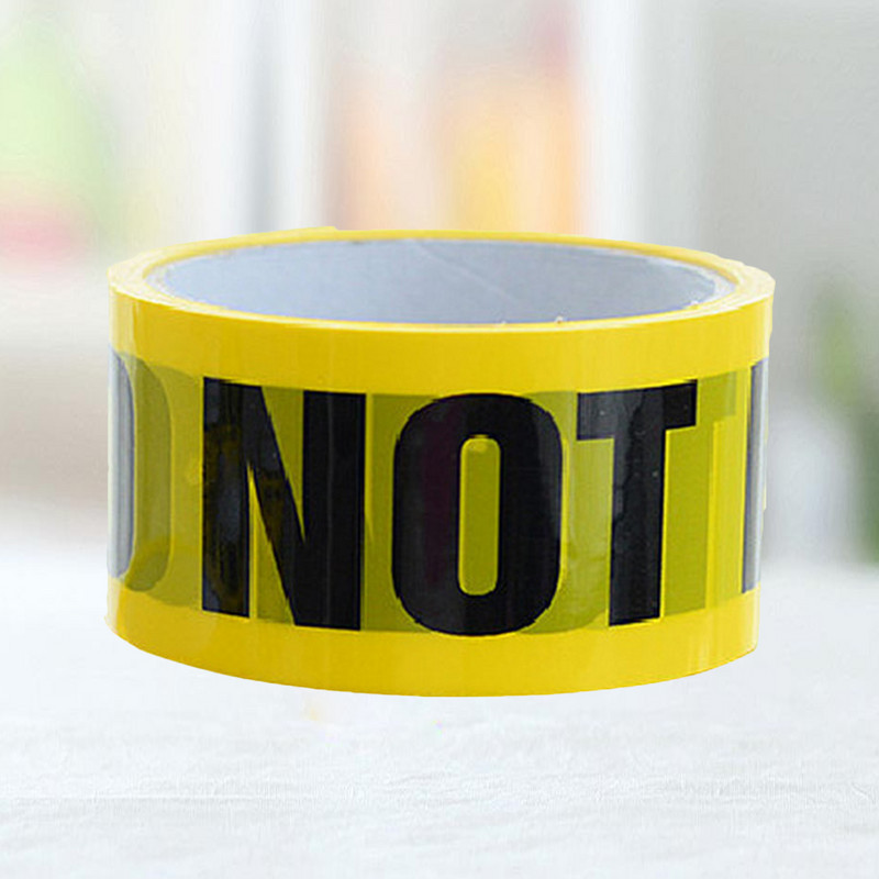 Līmlente Uzmanību Dzeltena, drošības grīda, izturīga pret līmi, iekļūstiet pašlīmējošās vietās Barikādes brīdinājums.