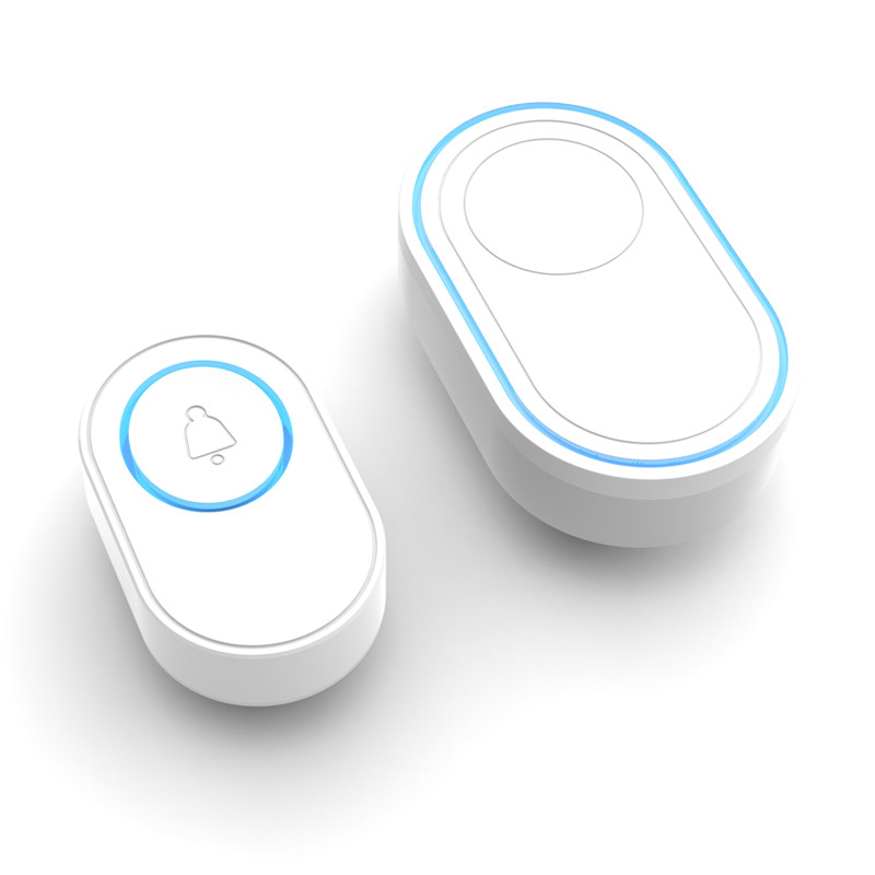 Välistingimustes juhtmevaba uksekell veekindel nutikas kodu uksekellakella komplekt LED-välklamp, turvaalarm 150M kaugjuhtimispult 39 meloodiat