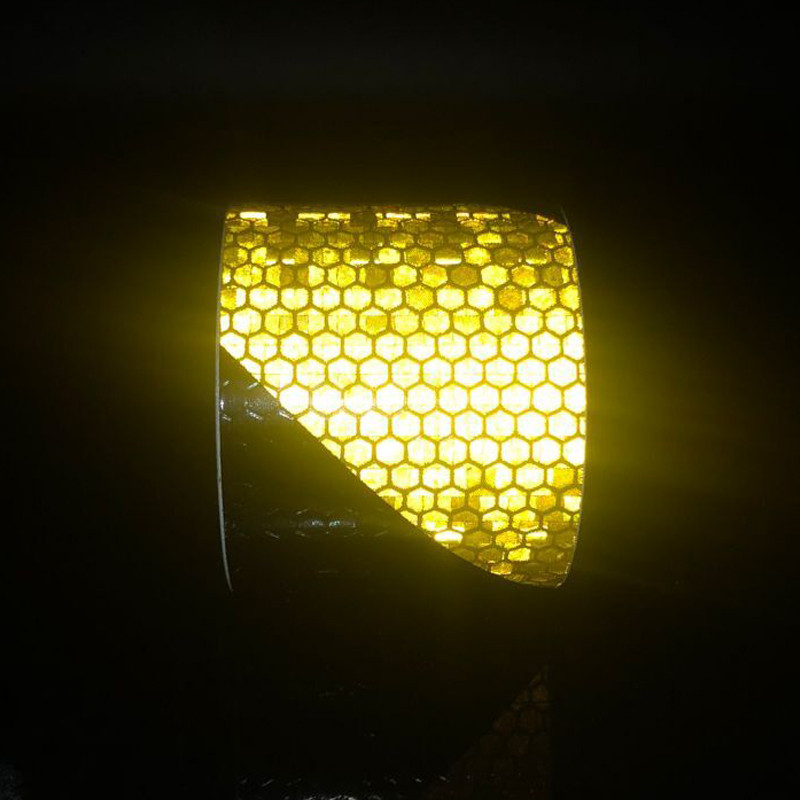 Fényvisszaverő szalag matrica biztonsági jelzés autóformázó öntapadó figyelmeztető szalag motorkerékpáros fólia