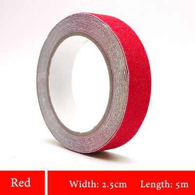Augstas kvalitātes 1gab 2,5cm * 5m pretslīdēšanas brīdinājuma lente rūpnīcas noliktavai mājas vannas istabas kāpnēm pretslīdes darba vietas drošības lentes