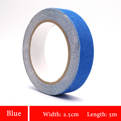 Augstas kvalitātes 1gab 2,5cm * 5m pretslīdēšanas brīdinājuma lente rūpnīcas noliktavai mājas vannas istabas kāpnēm pretslīdes darba vietas drošības lentes