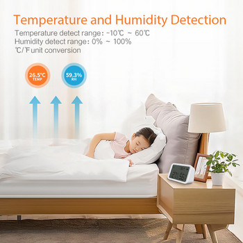Tuya Smart House Wifi Сензор за влажност Сензор за температура Лукс детектор Поддръжка Приложение Smart Life