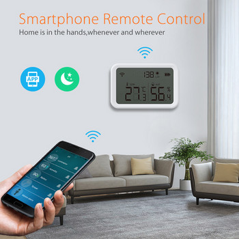 Tuya Smart House Wifi Αισθητήρας υγρασίας Αισθητήρας θερμοκρασίας Ανιχνευτής Lux Υποστήριξη Smart Life App