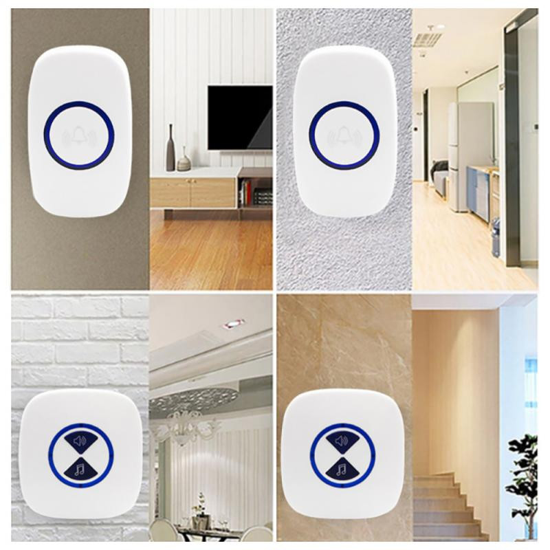 CORUI Smart Home hordozható ajtócsengő biztonsági védelem távoli intelligens elektronikus EU/UK ajtócsengő 433MHZ vezeték nélküli ajtócsengő