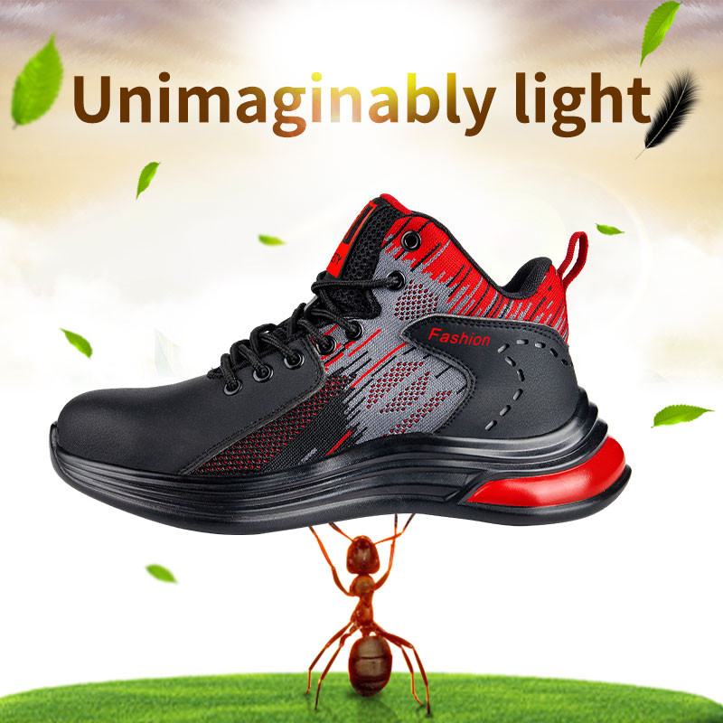 Meeste turvajalatsid kerged torkekindlad mugavad tööjalatsid õuesaapad hingavad terasest varbakatted purunemisvastased