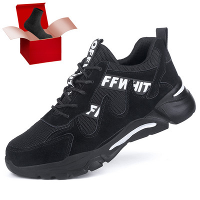 Építőipari Elpusztíthatatlan cipők Férfi acél orrvédő sapka Munkabiztonsági csizma Biztonsági cipő Férfi csizma Terepszínű Katonai csizma Munkacipő