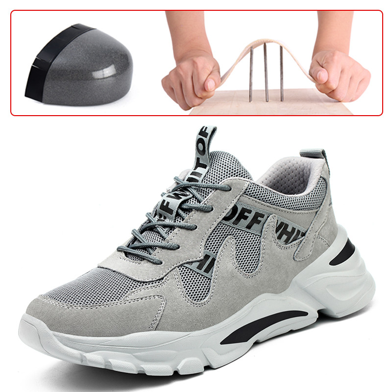 Építőipari Elpusztíthatatlan cipők Férfi acél orrvédő sapka Munkabiztonsági csizma Biztonsági cipő Férfi csizma Terepszínű Katonai csizma Munkacipő