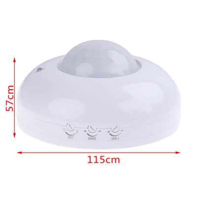 Reguliuojamas infraraudonųjų spindulių judesio jutiklio jungiklis 110V-240V kūno judesio judesio lubų infraraudonųjų spindulių jutiklio jutiklio lemputės jungiklis