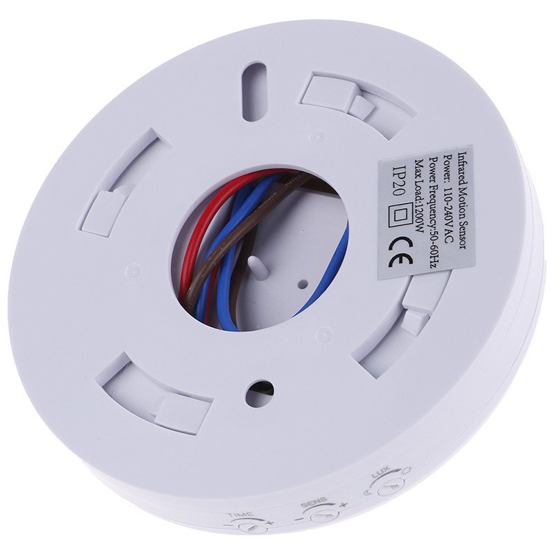 Reguliuojamas infraraudonųjų spindulių judesio jutiklio jungiklis 110V-240V kūno judesio judesio lubų infraraudonųjų spindulių jutiklio jutiklio lemputės jungiklis