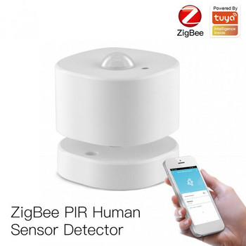 Zigbee Pir Сензор за движение Интелигентна свързана аларма Преносим Tuya Човешки сензор Детектор Интелигентен сензор за движение на тялото в реално време