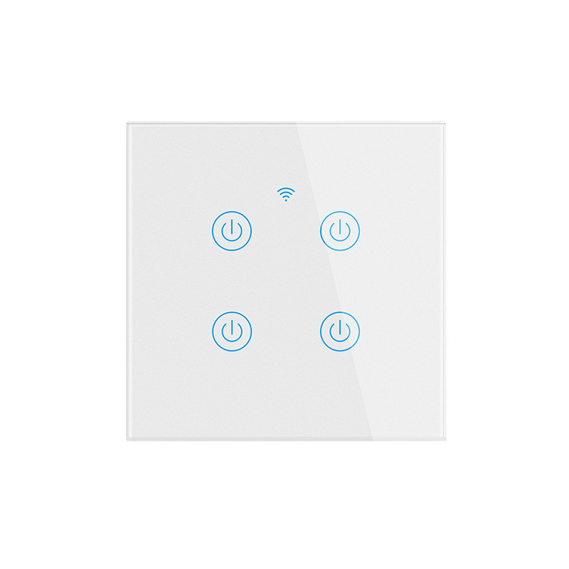 WiFi Smart Nu este nevoie Neutru Panou tactil Lumină ON/OFF Comutator de perete UE Marea Britanie 86x86mm Funcționează cu Apple HomeKit