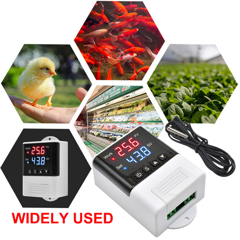 DTC1110 DTC2210 DTC2201 AC 110V 220V Skaitmeninis mikrokompiuteris Termoreguliatorius Termostatas Temperatūros valdiklio jungiklis DTC3200