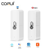 CORUI Tuya ZigBee/WIFI hőmérséklet- és páratartalom-érzékelő Intelligens beltéri higrométer-vezérlő Munka a Smart Life-val Alexa Google Home
