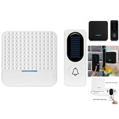 Päikeseenergial töötav veekindel juhtmeta uksekell Nutikas uksekella helina 1 nupp 1 vastuvõtja