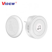 Aukštos klasės IP65 jutiklinis mygtukas belaidis durų skambutis 200 M tolimojo atstumo baterijomis veikiantis naminių šunų garso durų skambutis su kištukiniu varpeliu