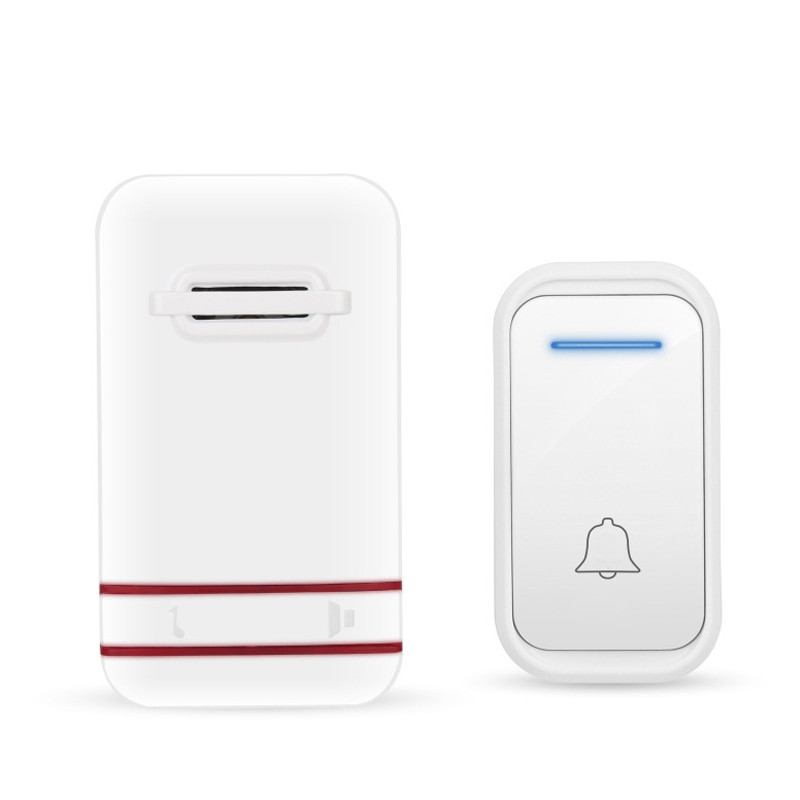 Bezvadu durvju zvana ūdensizturīgs elektroniskais durvju zvans liela attāluma mājas biroja spraudnis