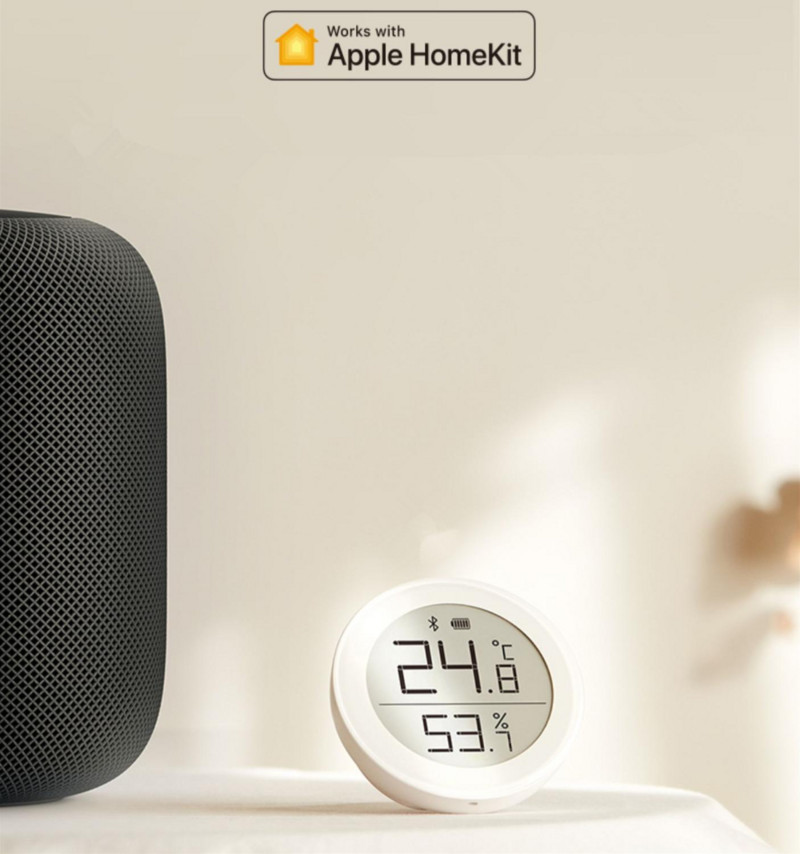 Cleargrass Qingping Termometru Bluetooth Higrometru Senzor de umiditate Temperatura pentru Apple Siri HomeKit/Mi Mijia App Home