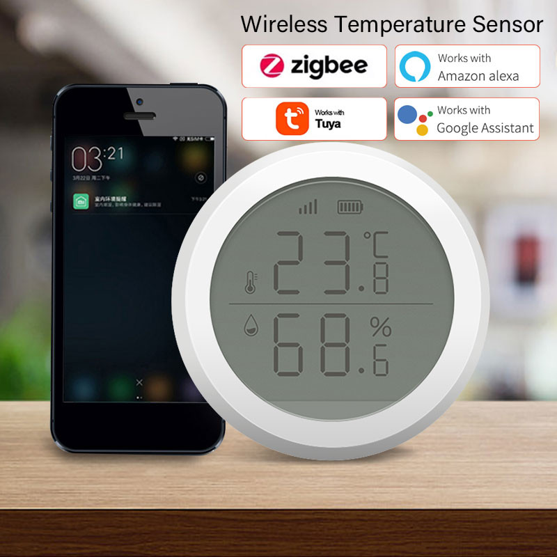 Smart Life Home Automation Scenă Alarma de securitate Senzor de temperatură și umiditate Senzor de umiditate Zigbee fără fir Tuya Smart Home