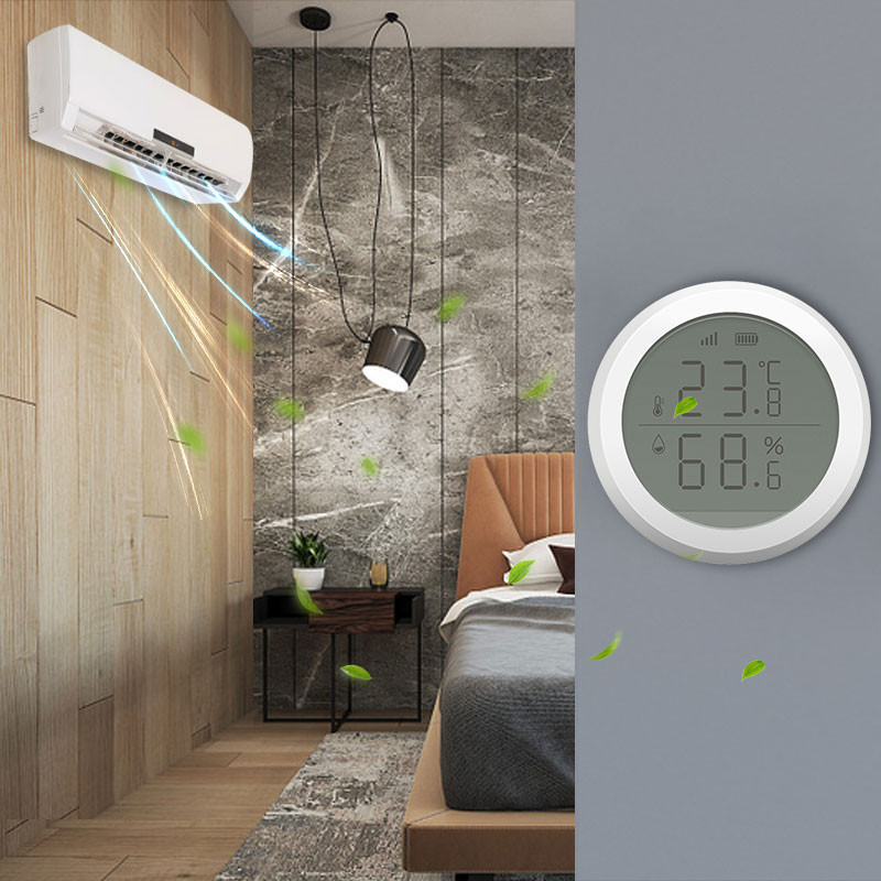 Smart Life Home Automation Scenă Alarma de securitate Senzor de temperatură și umiditate Senzor de umiditate Zigbee fără fir Tuya Smart Home