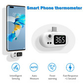 Hordozható intelligens hőmérő érzékelő USB mobiltelefon hőmérő Érintésmentes infravörös USB hőmérő Android IOS rendszerhez