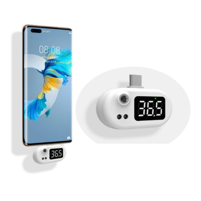Hordozható intelligens hőmérő érzékelő USB mobiltelefon hőmérő Érintésmentes infravörös USB hőmérő Android IOS rendszerhez
