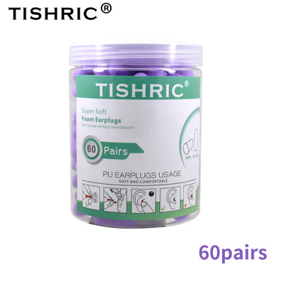 TISHRIC kõrvatropid Pehme käsnkõrvatropid Müra vähendamine Magamise kõrvatropid Reisimise müra vähendamise määr 35,5 db heliisolatsioon