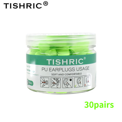 TISHRIC kõrvatropid Pehme käsnkõrvatropid Müra vähendamine Magamise kõrvatropid Reisimise müra vähendamise määr 35,5 db heliisolatsioon