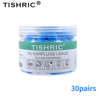 TISHRIC kõrvatropid Pehme käsnkõrvatropid Müra vähendamine Magamise kõrvatropid Reisimise müra vähendamise määr 35,5 db heliisolatsioon