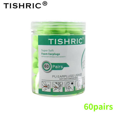 TISHRIC kõrvatropid Pehme käsnkõrvatropid Müra vähendamine Magamise kõrvatropid Reisimise müra vähendamise määr 35,5 db heliisolatsioon