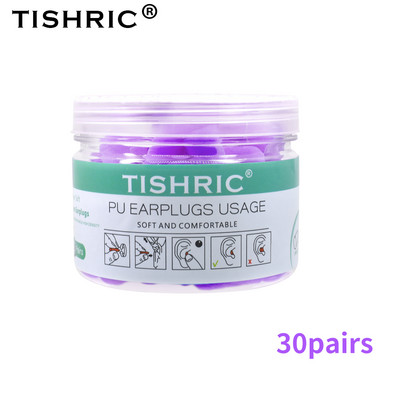 TISHRIC kõrvatropid Pehme käsnkõrvatropid Müra vähendamine Magamise kõrvatropid Reisimise müra vähendamise määr 35,5 db heliisolatsioon