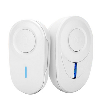 RISE-Wireless Call Doorbell Home Υπενθύμιση κλήσης ηλικιωμένων Αδιάβροχο Doorbell 100M Range Σετ συναγερμού ασφαλείας έκτακτης ανάγκης Βύσμα ΕΕ