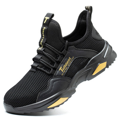 Darba drošības apavi celtniecība vīriešiem āra tērauda purngals, necaurdurams augstas kvalitātes viegls, neiznīcināms vīriešu drošības zābaki